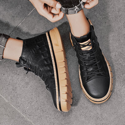 Sneakersy skórzane Tiengo