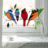Witrażowa zawieszka na okno z ptakami WindowBirds