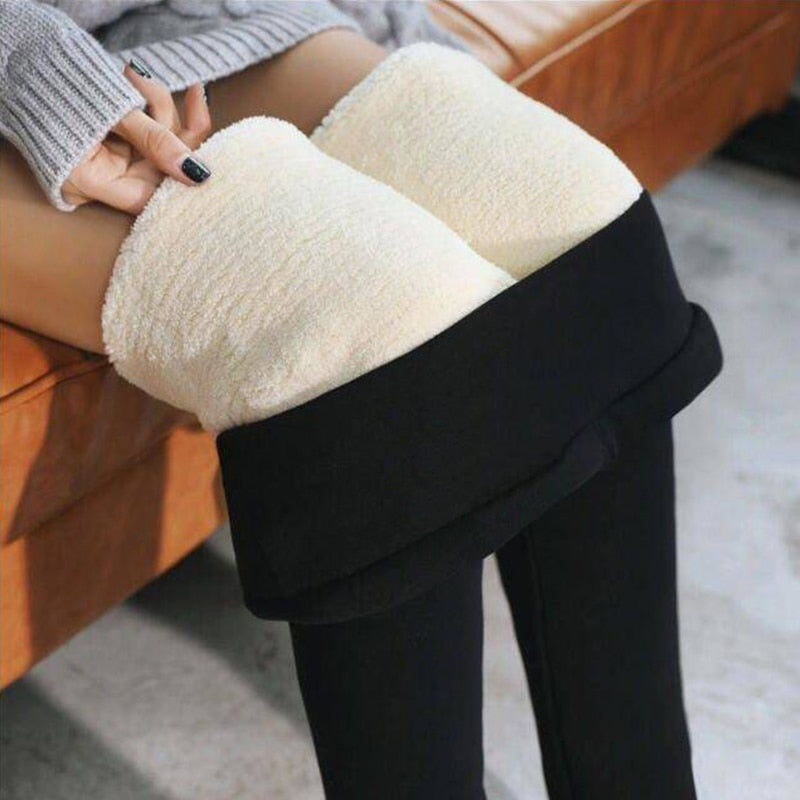 Ocieplane legginsy pluszowe Lindo