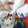 Witrażowa zawieszka na okno z ptakami WindowBirds