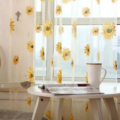 Urocza Zasłona w Słoneczniki 1 x 2 m Sunflower
