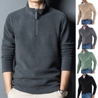 Zeno - Sweter z zamkiem V-neck
